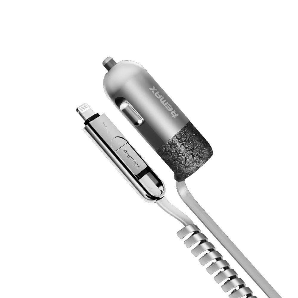 Incarcator auto Remax + cablu USB + Micro USB