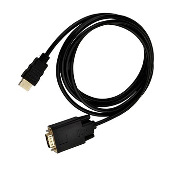 Cablu convertor HDMI tata Full HD 1080p la VGA tata, 3m, negru Cablu convertor HDMI tata Full HD 1080p la VGA tata, 3m, negru