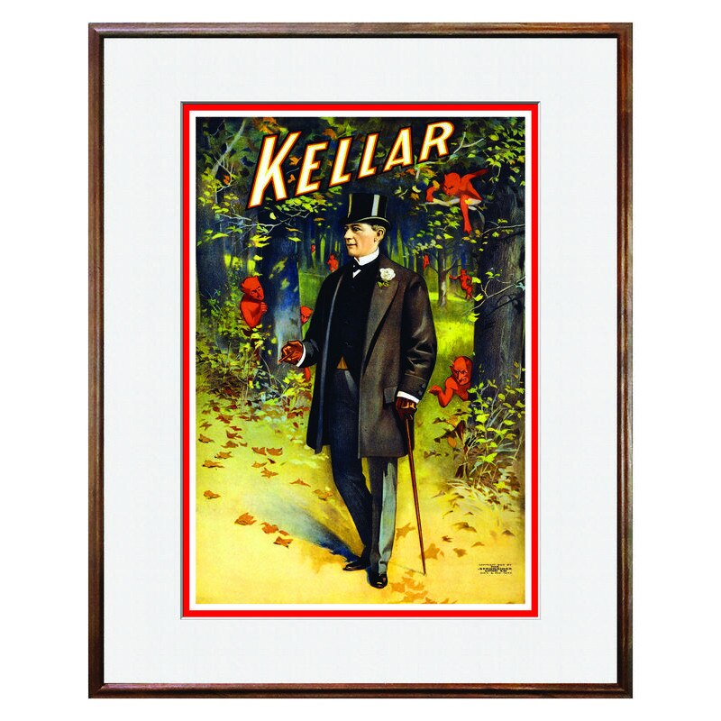Tablou Decorativ - Club, Restaurant, Bar, Hotel, Cafenea - Vintage Magician Poster - BRC-105, 40 x 50 cm