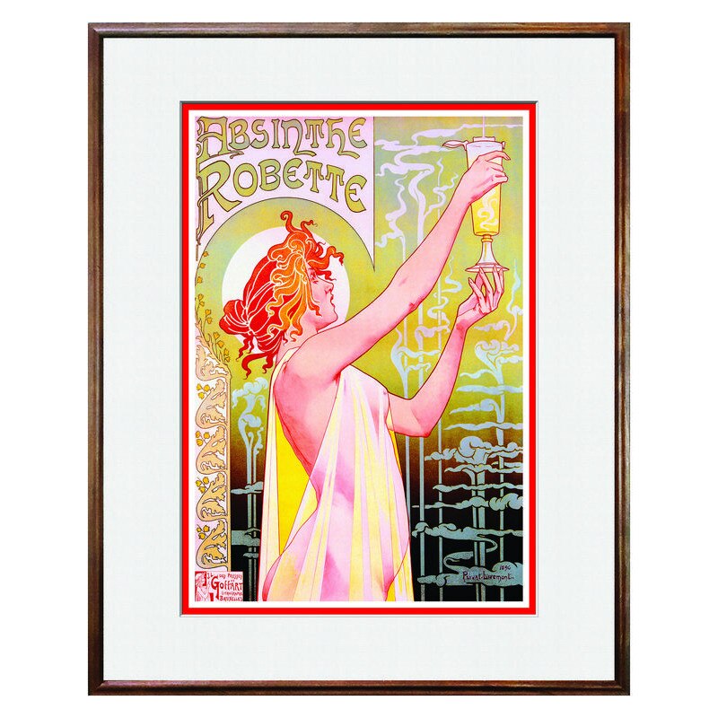 Tablou Decorativ - Club, Restaurant, Bar, Hotel, Cafenea - Absinthe Robette - BRC-036, 40 x 50 cm