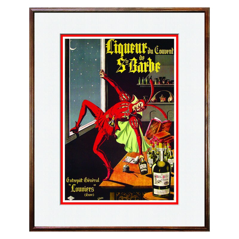 Tablou Decorativ - Club, Restaurant, Bar, Hotel, Cafenea - Vintage Drinks Poster - BRC-024, 40 x 50 cm