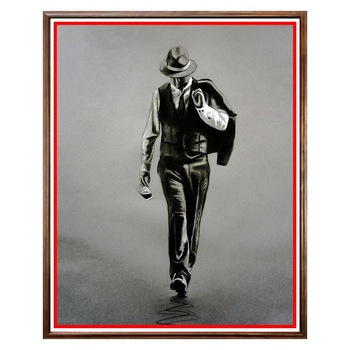 Tablou Decorativ - Club, Restaurant, Bar, Hotel, Cafenea - Solitary Man - BRC-026, 40 x 50 cm Tablou Decorativ - Club, Restaurant, Bar, Hotel, Cafenea - Solitary Man - BRC-026, 40 x 50 cm