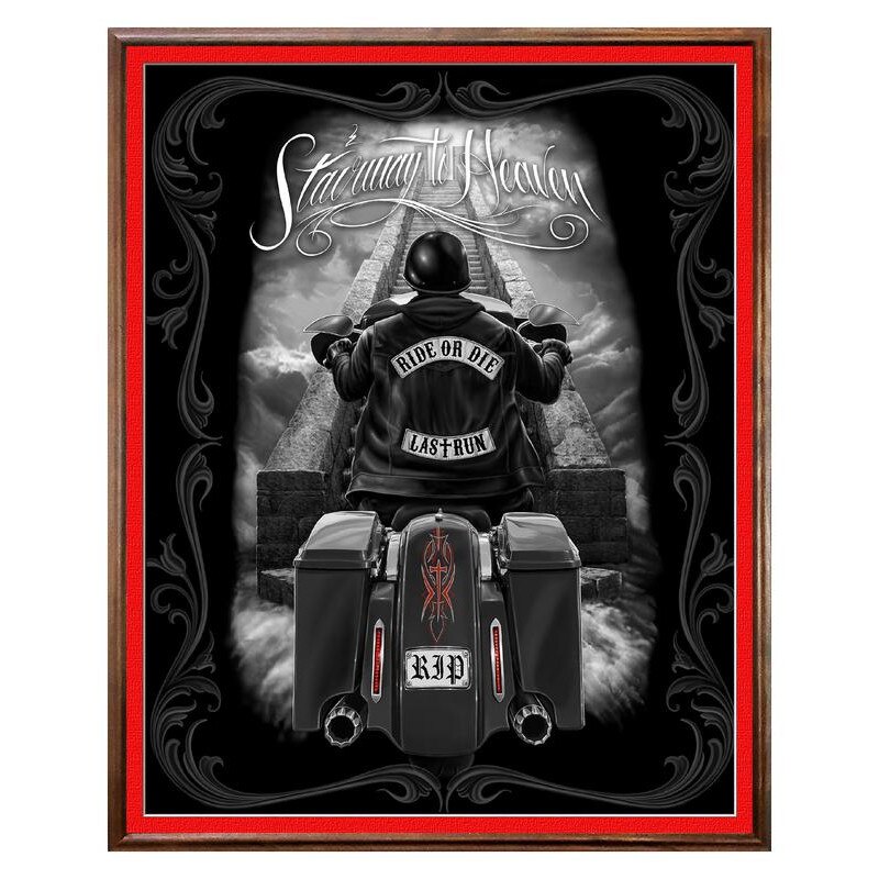 Tablou Decorativ - Club, Restaurant, Bar, Hotel, Cafenea - Ride or Die - BRC-133, 40 x 50 cm