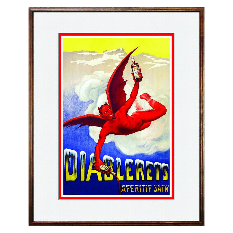 Tablou Decorativ - Club, Restaurant, Bar, Hotel, Cafenea - Vintage Drinks Poster - BRC-023, 40 x 50 cm