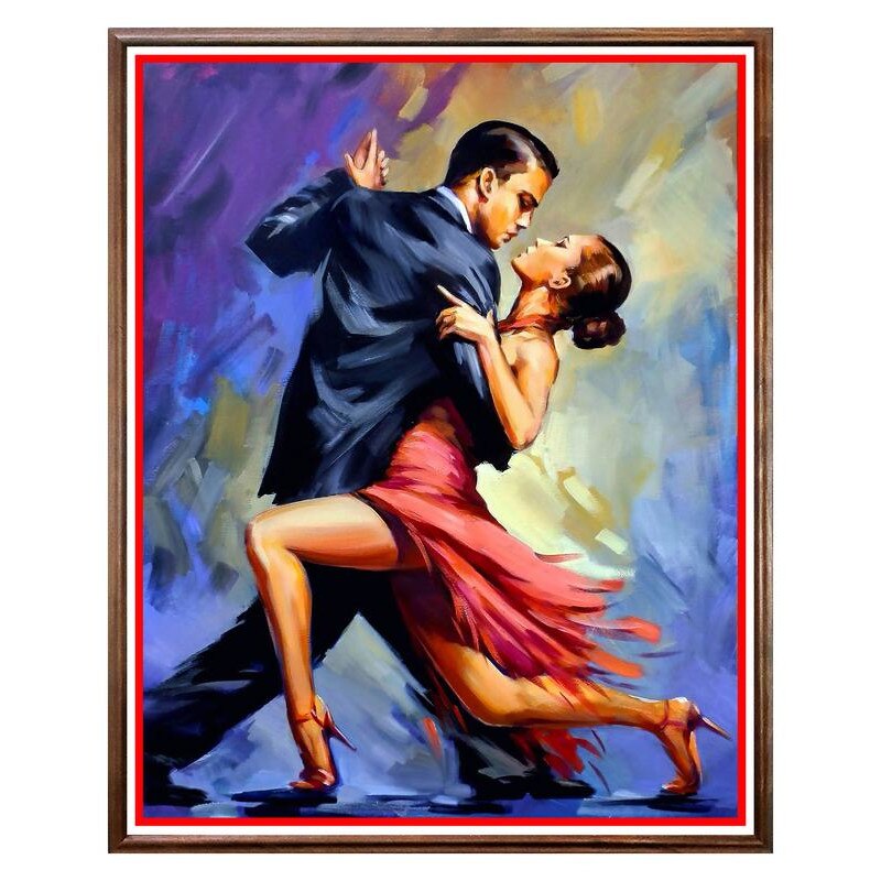 Tablou Decorativ - Club, Restaurant, Bar, Hotel, Cafenea - Unforgettable Tango - BRC-119, 40 x 50 cm