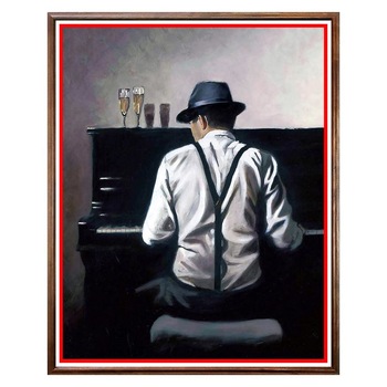 Tablou Decorativ - Club, Restaurant, Bar, Hotel, Cafenea - Solitary Man - BRC-027, 40 x 50 cm Tablou Decorativ - Club, Restaurant, Bar, Hotel, Cafenea - Solitary Man - BRC-027, 40 x 50 cm
