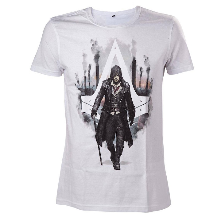 Tricou Assassins Creed Syndicate Jacob Frye White marimea XL