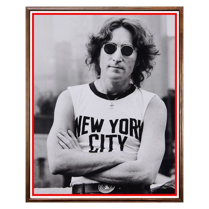 Tablou Decorativ - Club, Restaurant, Bar, Hotel, Cafenea - John Lennon - BRC-140, 40 x 50 cm