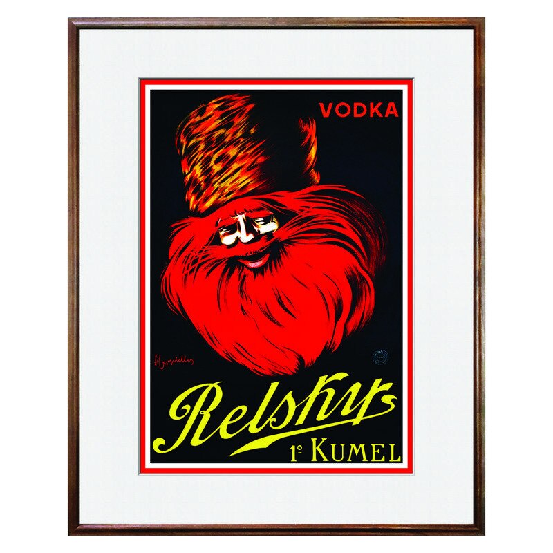 Tablou Decorativ - Club, Restaurant, Bar, Hotel, Cafenea - Vintage Drinks Poster - BRC-021, 40 x 50 cm