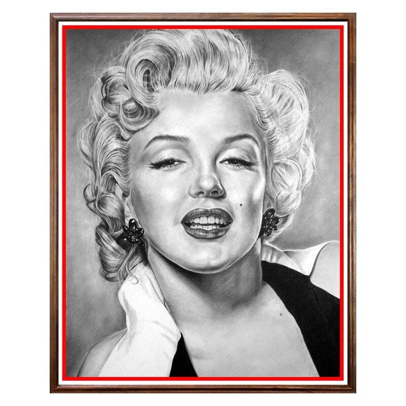 Tablou Decorativ - Club, Restaurant, Bar, Hotel, Cafenea - Marilyn Monroe - BRC-033, 40 x 50 cm