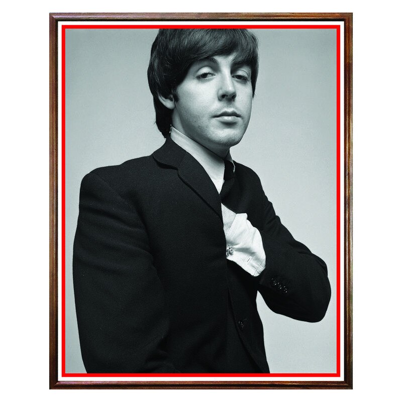 Tablou Decorativ - Club, Restaurant, Bar, Hotel, Cafenea - Paul McCartney - BRC-142, 40 x 50 cm