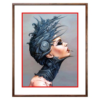 Tablou Decorativ - Club, Restaurant, Bar, Hotel, Cafenea - Smoking Girl - BRC-147, 40 x 50 cm Tablou Decorativ - Club, Restaurant, Bar, Hotel, Cafenea - Smoking Girl - BRC-147, 40 x 50 cm