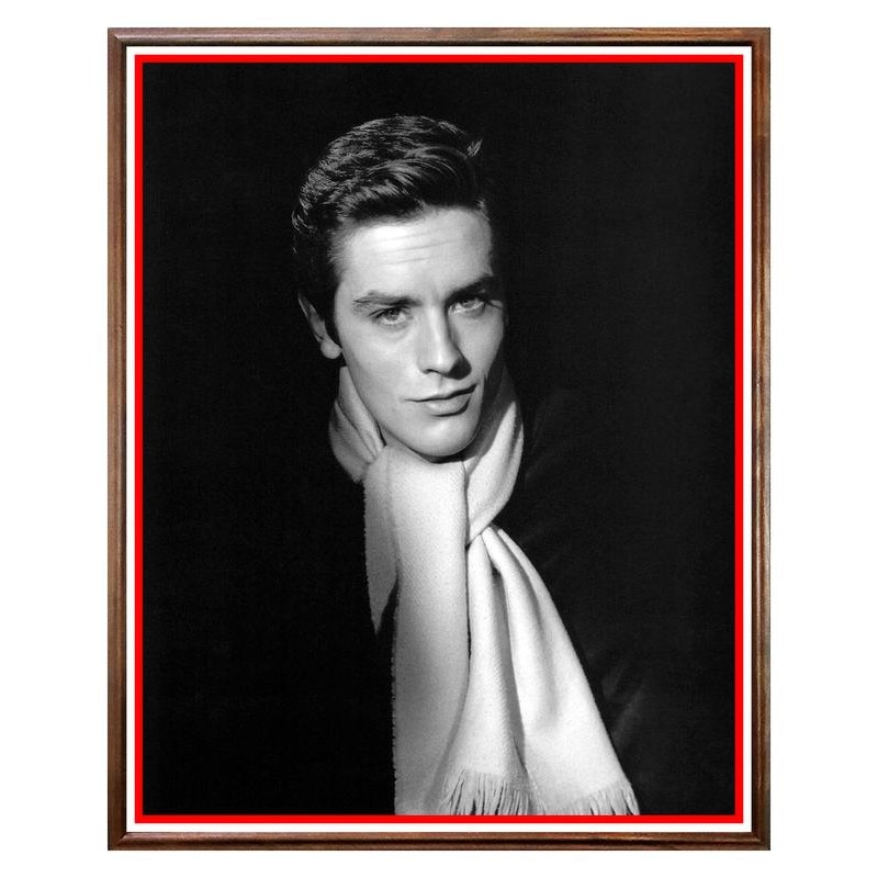 Tablou Decorativ - Club, Restaurant, Bar, Hotel, Cafenea - Alain Delon - BRC-173, 40 x 50 cm