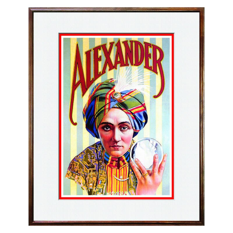 Tablou Decorativ - Club, Restaurant, Bar, Hotel, Cafenea - Vintage Magician Poster - BRC-094, 40 x 50 cm