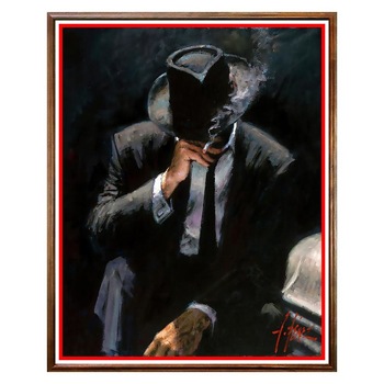 Tablou Decorativ - Club, Restaurant, Bar, Hotel, Cafenea - Solitary Man - BRC-003, 40 x 50 cm Tablou Decorativ - Club, Restaurant, Bar, Hotel, Cafenea - Solitary Man - BRC-003, 40 x 50 cm