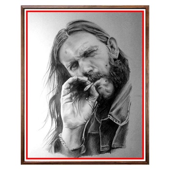 Tablou Decorativ - Club, Restaurant, Bar, Hotel, Cafenea - Lemmy Kilmister - BRC-056, 40 x 50 cm Tablou Decorativ - Club, Restaurant, Bar, Hotel, Cafenea - Lemmy Kilmister - BRC-056, 40 x 50 cm
