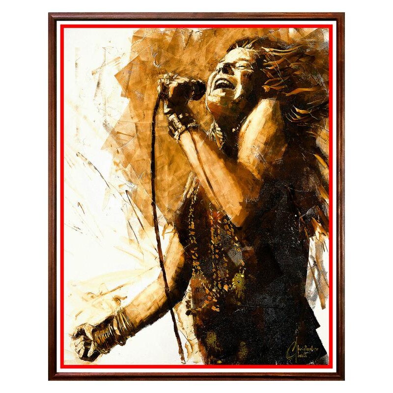 Tablou Decorativ - Club, Restaurant, Bar, Hotel, Cafenea - Janis Joplin - BRC-196, 40 x 50 cm