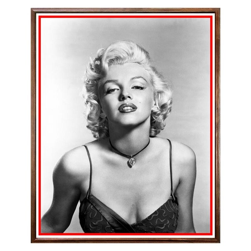 Tablou Decorativ - Club, Restaurant, Bar, Hotel, Cafenea - Marilyn Monroe - BRC-093, 40 x 50 cm