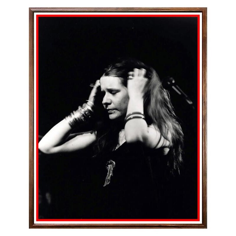 Tablou Decorativ - Club, Restaurant, Bar, Hotel, Cafenea - Janis Joplin - BRC-144, 40 x 50 cm
