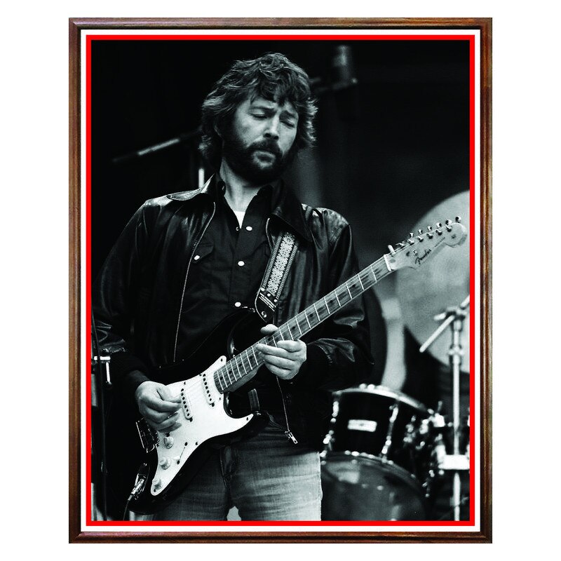 Tablou Decorativ - Club, Restaurant, Bar, Hotel, Cafenea - Eric Clapton - BRC-061, 40 x 50 cm