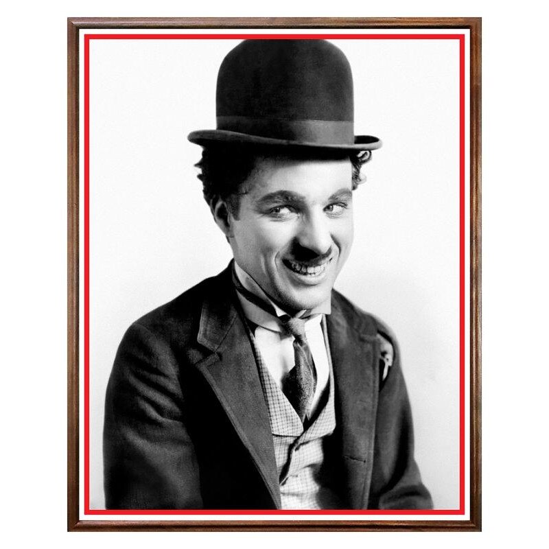 Tablou Decorativ - Club, Restaurant, Bar, Hotel, Cafenea - Charlie Chaplin - BRC-115, 40 x 50 cm