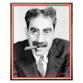 Tablou Decorativ - Club, Restaurant, Bar, Hotel, Cafenea - Groucho Marx - BRC-111, 40 x 50 cm Tablou Decorativ - Club, Restaurant, Bar, Hotel, Cafenea - Groucho Marx - BRC-111, 40 x 50 cm