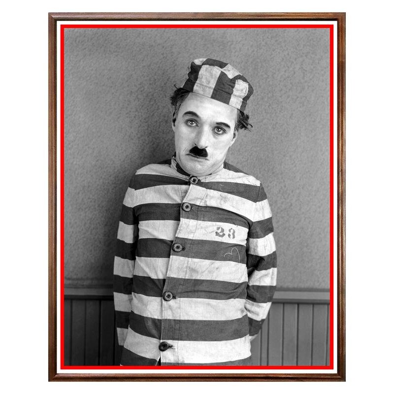 Tablou Decorativ - Club, Restaurant, Bar, Hotel, Cafenea - Charlie Chaplin - BRC-113, 40 x 50 cm