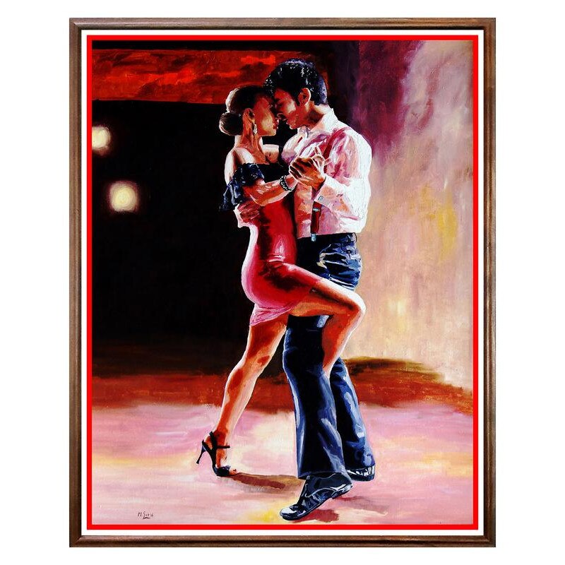 Tablou Decorativ - Club, Restaurant, Bar, Hotel, Cafenea - Unforgettable Tango - BRC-116, 40 x 50 cm
