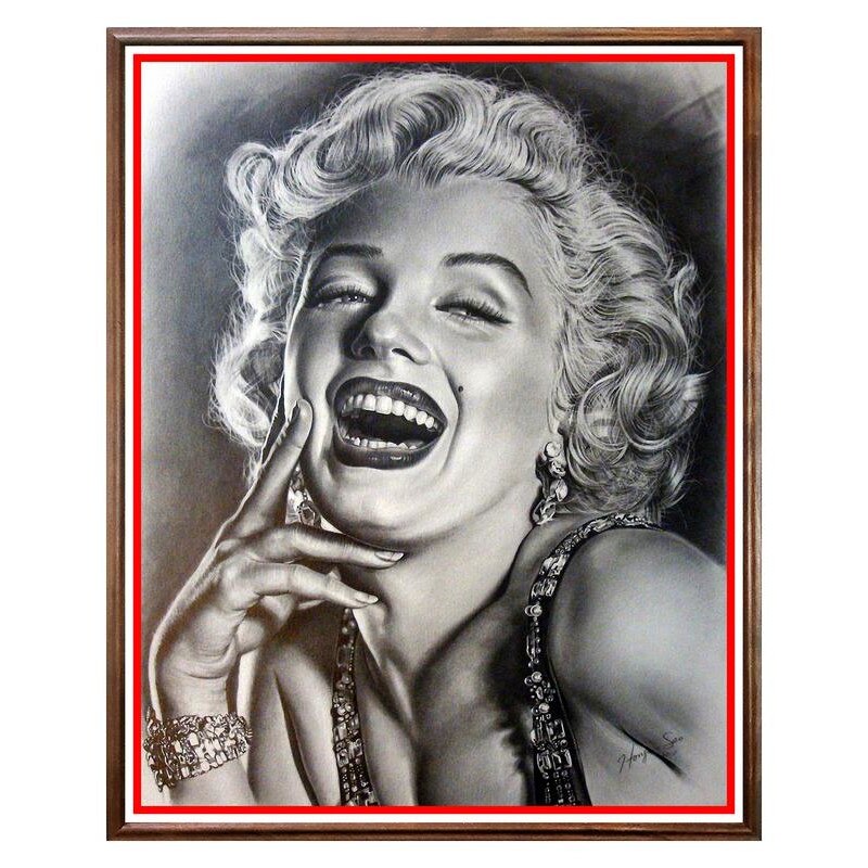 Tablou Decorativ - Club, Restaurant, Bar, Hotel, Cafenea - Marilyn Monroe - BRC-032, 40 x 50 cm