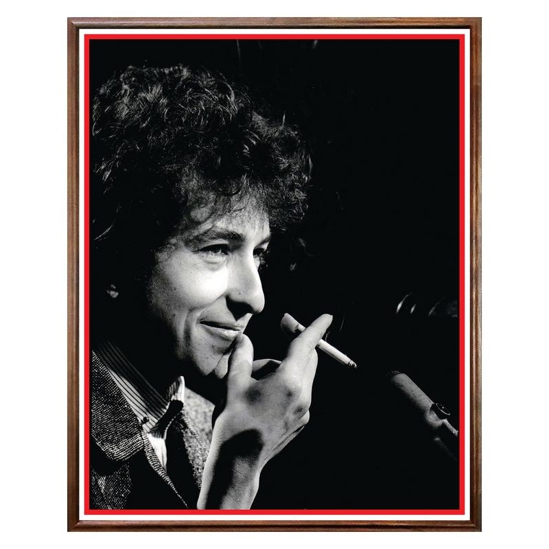 Tablou Decorativ - Club, Restaurant, Bar, Hotel, Cafenea - Bob Dylan - BRC-138, 40 x 50 cm