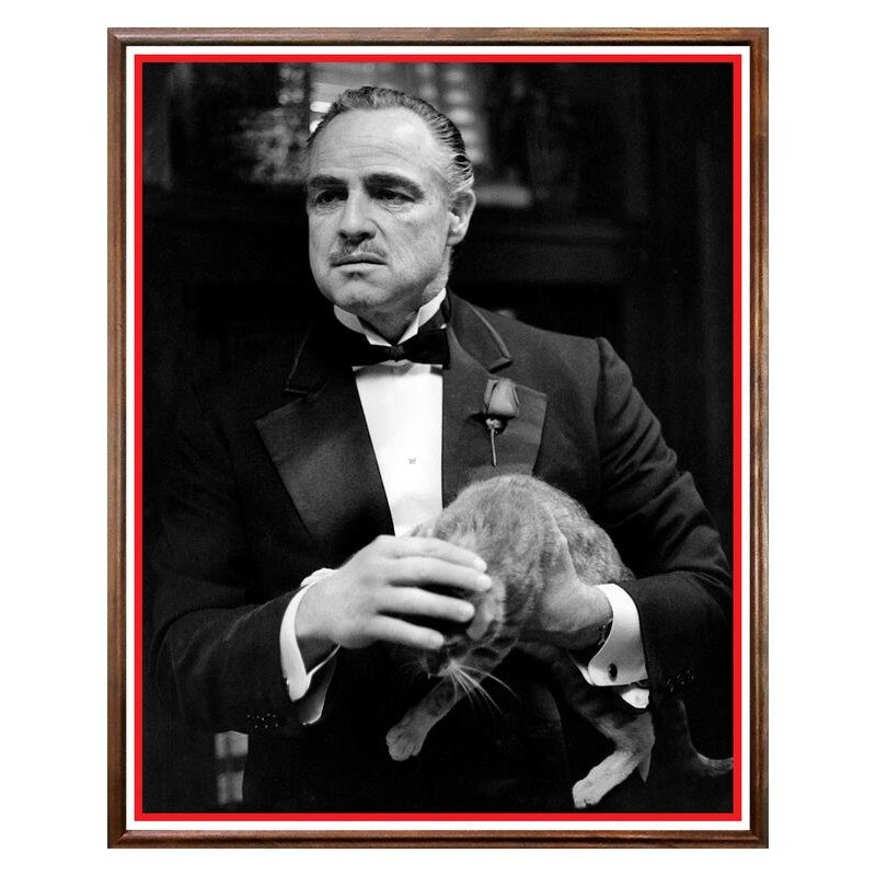 Tablou Decorativ - Club, Restaurant, Bar, Hotel, Cafenea - Marlon Brando - BRC-078, 40 x 50 cm