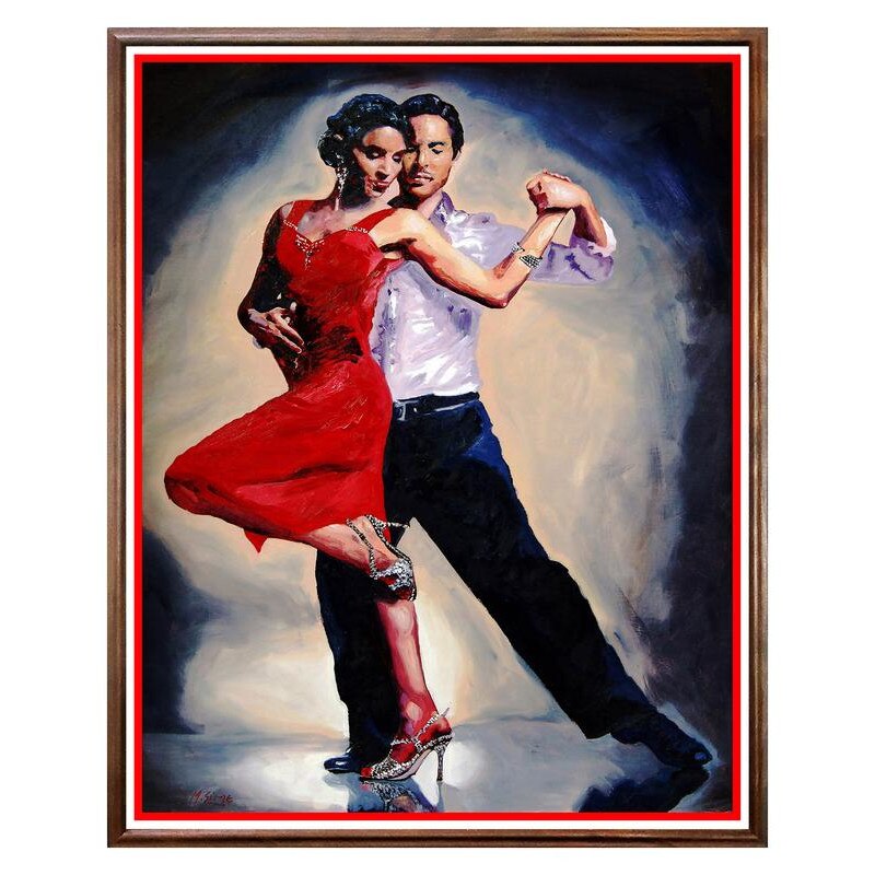Tablou Decorativ - Club, Restaurant, Bar, Hotel, Cafenea - Unforgettable Tango - BRC-118, 40 x 50 cm