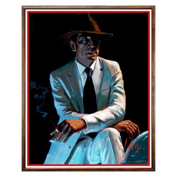 Tablou Decorativ - Club, Restaurant, Bar, Hotel, Cafenea - Solitary Man - BRC-002, 40 x 50 cm Tablou Decorativ - Club, Restaurant, Bar, Hotel, Cafenea - Solitary Man - BRC-002, 40 x 50 cm