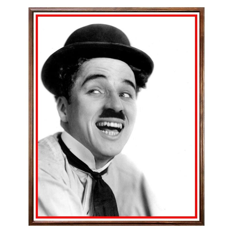 Tablou Decorativ - Club, Restaurant, Bar, Hotel, Cafenea - Charlie Chaplin - BRC-112, 40 x 50 cm