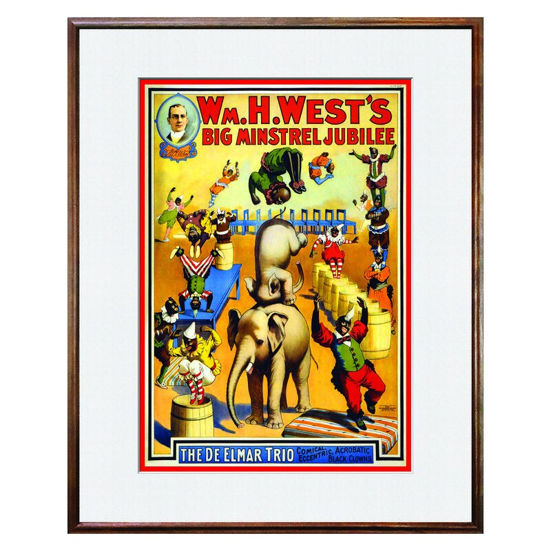 Tablou Decorativ - Club, Restaurant, Bar, Hotel, Cafenea - Vintage Circus Poster - BRC-275, 40 x 50 cm