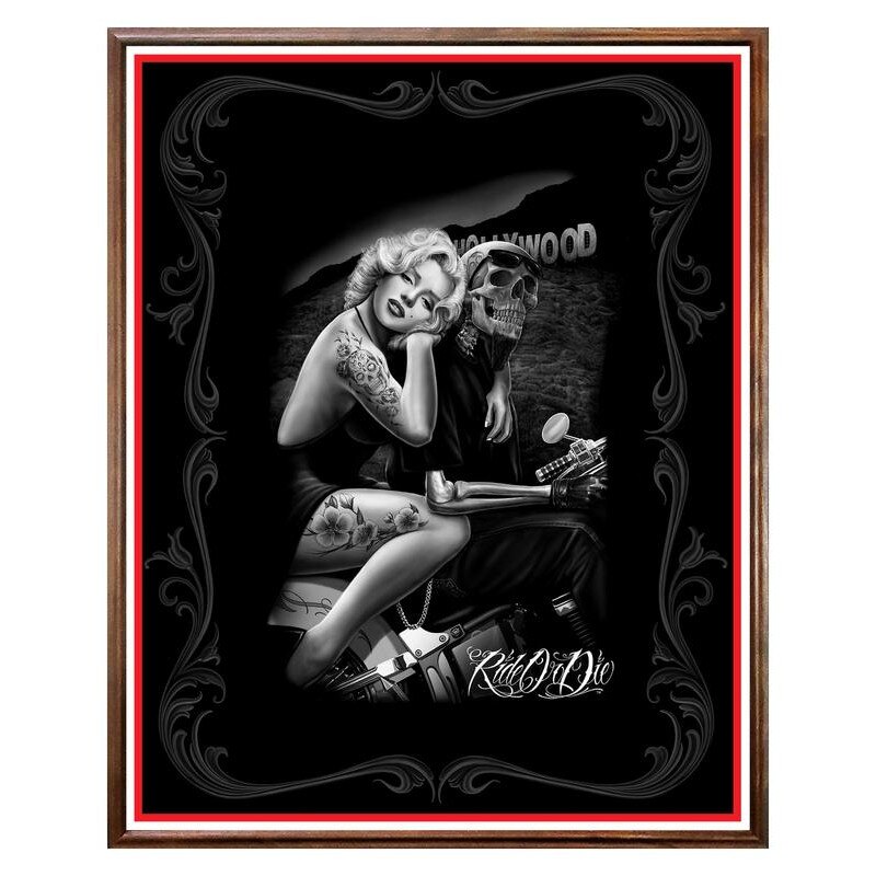 Tablou Decorativ - Club, Restaurant, Bar, Hotel, Cafenea - Dark Marilyn - BRC-244, 40 x 50 cm
