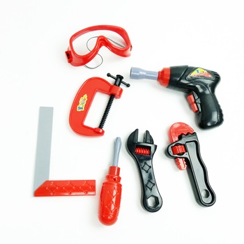 Set unelte de jucarie, Liliac, multicolor, 13 piese, 35 cm Set unelte de jucarie, Liliac, multicolor, 13 piese, 35 cm