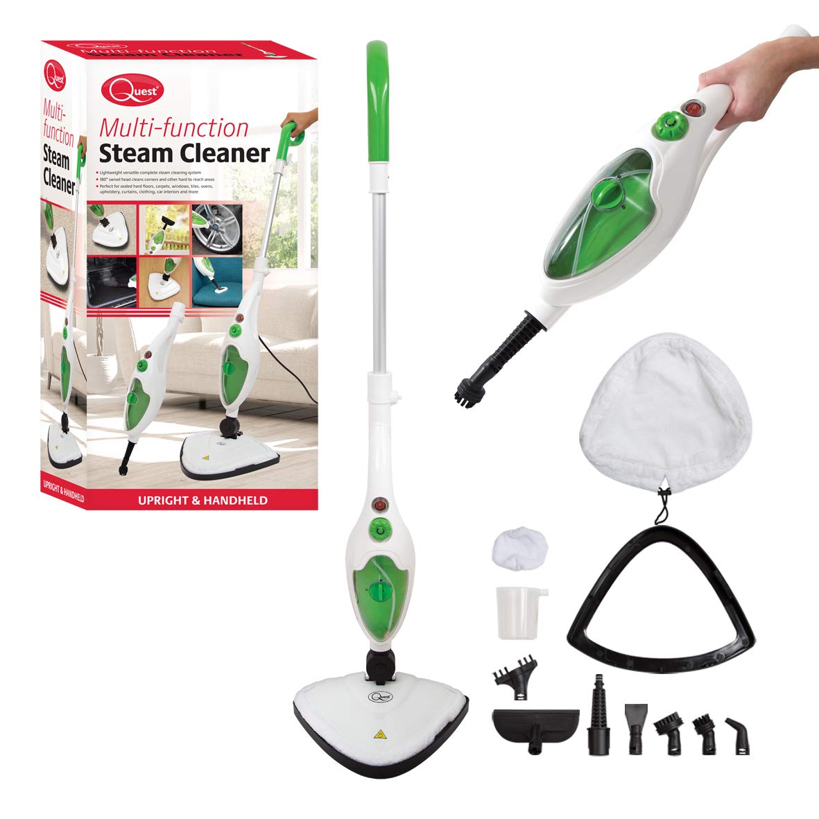 post office gasoline onion 11 in 1 Mop electric cu aburi 1500W, aparat multifunctional Quest - eMAG.ro