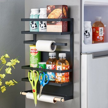 Suport de bucatarie magnetic 46 x 30 cm, negru Suport de bucatarie magnetic 46 x 30 cm, negru