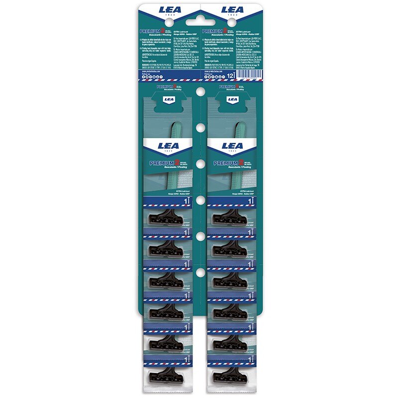 Aparat de ras cu 2 lame LEA PREMIUM 2, Blister 12 buc