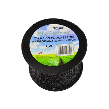 Fir de taiere cu forma ondulata 2,4mmx300m, GEKO G73958 Fir de taiere cu forma ondulata 2,4mmx300m, GEKO G73958