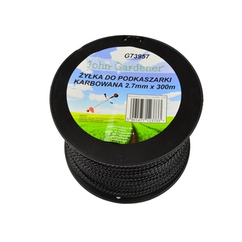 Fir de taiere cu forma ondulata 2.7mmx300m, GEKO G73957 Fir de taiere cu forma ondulata 2.7mmx300m, GEKO G73957