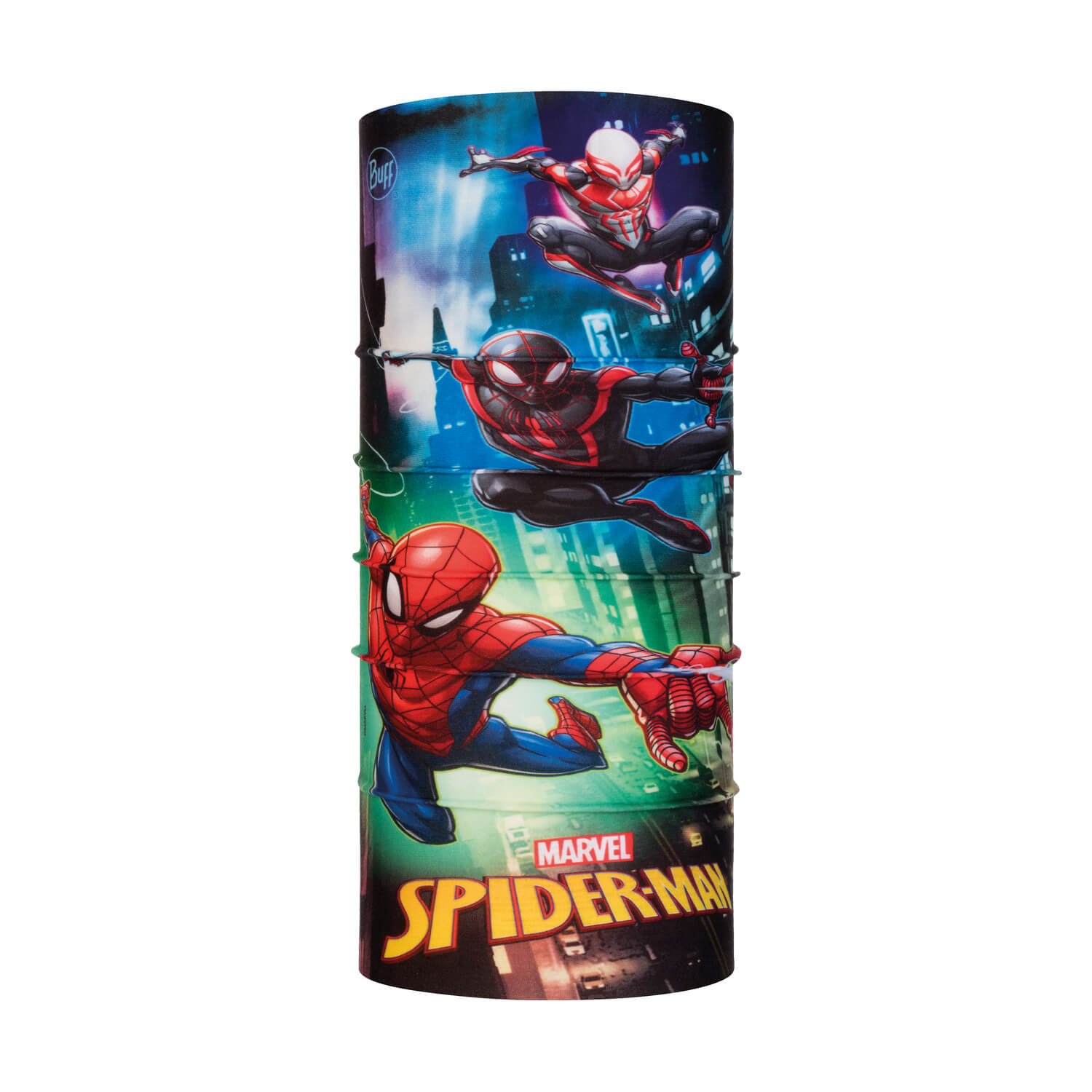 Bandana buff new original pentru copii SUPERHEROES WALL CRAWLING MULT