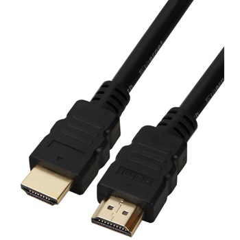 Cablu HDMI de mare viteza cu functie Ethernet, conector HDMI 10M, negru Cablu HDMI de mare viteza cu functie Ethernet, conector HDMI 10M, negru