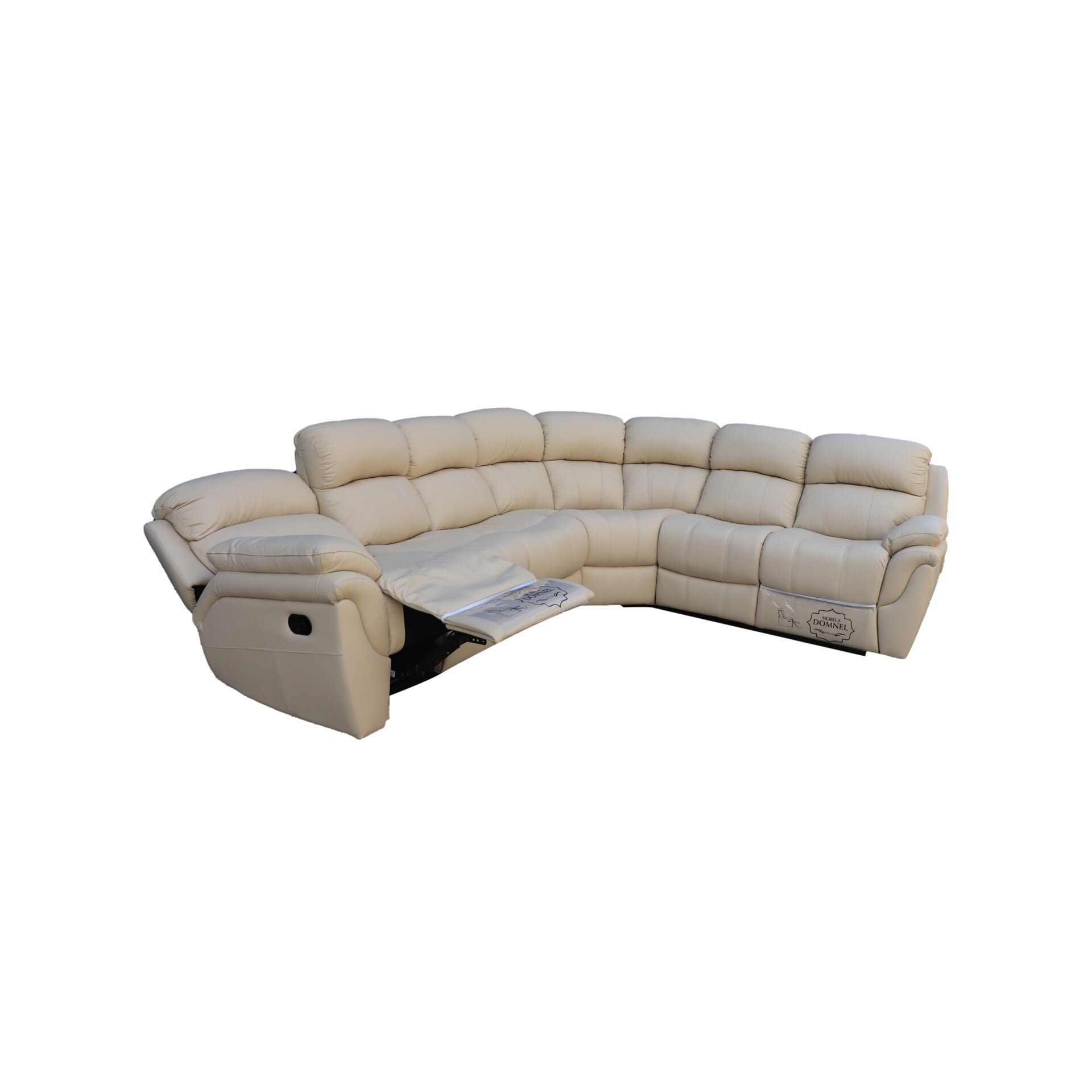 Coltar Md 2458 INTERSCHIMBABIL (B 8817) cu 2 reclinere manuale, Mobila Domnel, Piele naturala suprafata de contact