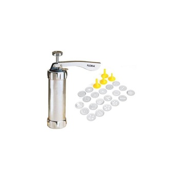 Aparat pentru facut fursecuri si biscuiti , 20 forme, Aluminiu Aparat pentru facut fursecuri si biscuiti , 20 forme, Aluminiu