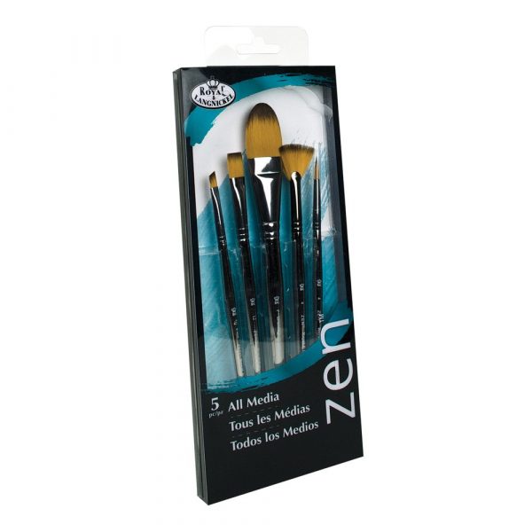 Set 5 pensule fir sintetic seria Zen™ RZEN-SET732