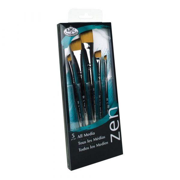 Set 5 pensule fir sintetic seria Zen™ RZEN-SET735