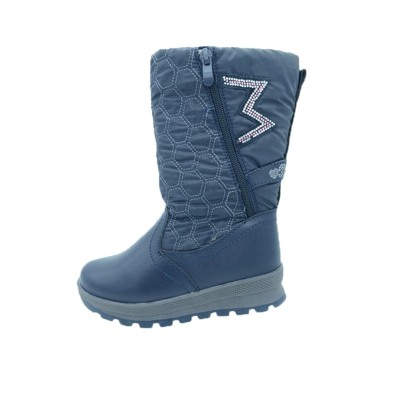 Cizme imblanite pentru fete NN CFN-002, Bleumarin