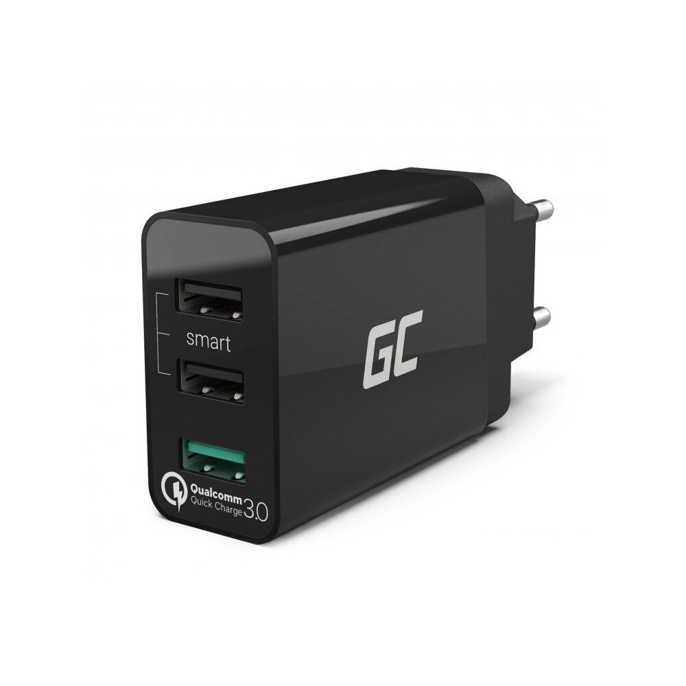 Incarcator retea 3xUSB Quick Charge 3.0 Green Cell